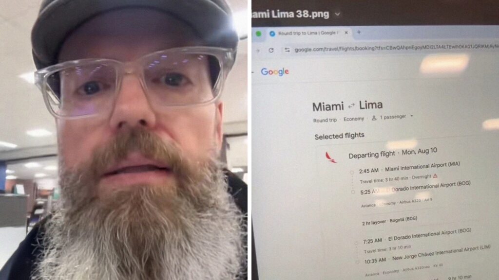 man shares travelling hack (l) ticket sales (r)