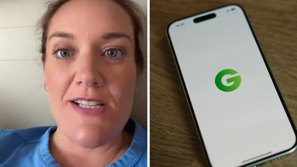 woman shares Groupon second experience (l) Groupon app (r)